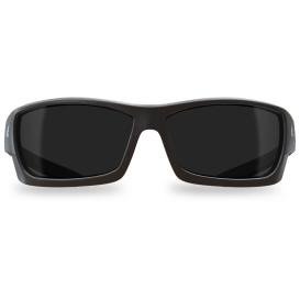 Edge PM116 Mazeno Slim Safety Glasses - Black Frame - Smoke Lens