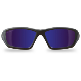 Edge TXRAP418 Robson Safety Glasses - Black Frame - Blue Polarized Mirror Lens