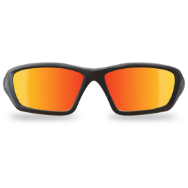 Edge XRAP419 Robson Safety Glasses - Black Frame - Red Mirror Lens