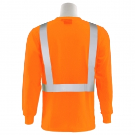 ERB by Delta Plus 9007SB Type R Class 2 Black Bottom Long Sleeve Safety Shirt - Orange