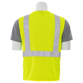 ERB by Delta Plus S15Z Type R Class 2 Mesh Safety Vest with Zipper - Yellow/Lime