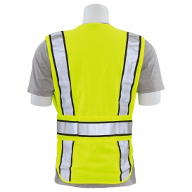 ERB by Delta Plus S368 Type P Class 2 Solid Adjustable Breakaway Public Safety Vest - Yellow/Lime