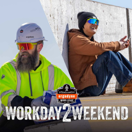 Ergodyne Aegir 55018 Safety Glasses - Lime Frame - Blue Fog-Off Anti-Fog Mirror Lens