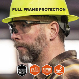 Ergodyne Aegir 58310 Anti Scratch Safety Glasses - Black Frame - Photochromic Anti-Fog Lens