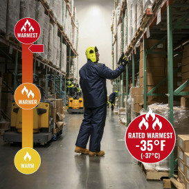 Ergodyne N-Ferno 6462 Essential Insulated Freezer Bibs Overalls - Navy