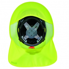 Ergodyne Chill-Its 6660 Hard Hat Brim with Shade - Yellow/Lime