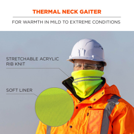 Ergodyne N-Ferno 6961 Reflective Winter Neck Gaiter - Lime