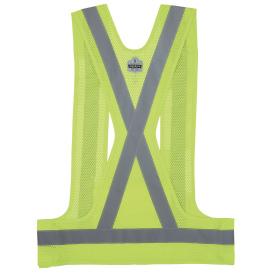 Ergodyne GloWear 8142BA Type O Class 1 Breakaway Safety Vest - Yellow/Lime