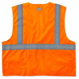 Ergodyne GloWear 8225Z Standard Vest - Zipper Closure - Orange