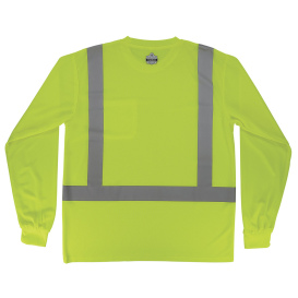 Ergodyne GloWear 8284 Type R Class 2 Essential Long Sleeve T-Shirt - Lime
