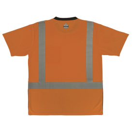 Ergodyne GloWear 8286BK Type R Class 2 Essential Black Bottom Safety Shirt - Orange