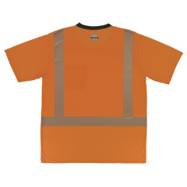 Ergodyne GloWear 8294BK Type R Class 2 Performance Black Bottom Safety Shirt - Orange