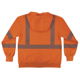 Ergodyne GloWear 8305W Type R Class 3 Women\'s Performance Hooded Zip-Up Sweatshirt - Orange