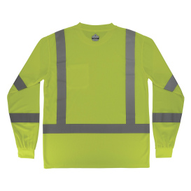 Ergodyne GloWear 8368 Type R Class 3 Essential Long Sleeve T-Shirt - Lime
