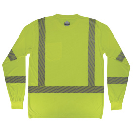 Ergodyne GloWear 8370 Type R Class 3 Performance Long Sleeve T-Shirt - Lime