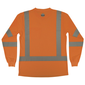 Ergodyne GloWear 8374 Type R Class 3 Women\'s Essential Long Sleeve T-Shirt - Orange