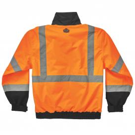 Ergodyne GloWear 8379 Type R Class 3 Fleece Lined Bomber Jacket - Orange