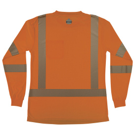 Ergodyne GloWear 8387 Type R Class 3 Performance Long Sleeve T-Shirt - Orange