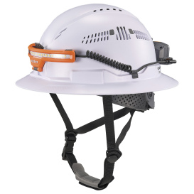 Ergodyne Skullerz 8886 Rechargeable Wide Beam Headlamp with Hard Hat Mount - Rechargeable Power Bank