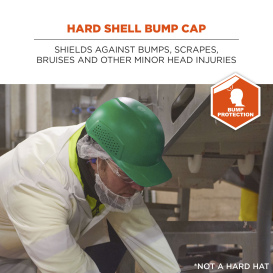 Ergodyne Skullerz 8951 Vented Hard Shell Bump Cap - Green