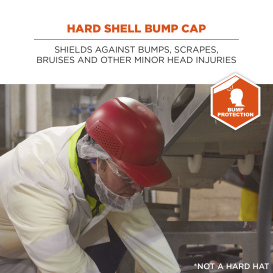 Ergodyne Skullerz 8951 Vented Hard Shell Bump Cap - Red