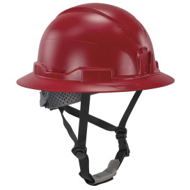 Ergodyne Skullerz 8963 Type II Class E Full Brim Safety Helmet with Mips - Ratchet Suspension - Red
