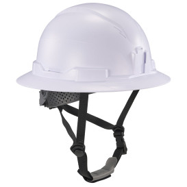 Ergodyne Skullerz 8963 Type II Class E Full Brim Safety Helmet with Mips - Ratchet Suspension - White