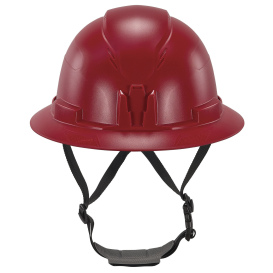 Ergodyne Skullerz 8963 Type II Class E Full Brim Safety Helmet - Ratchet Suspension - Red