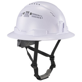 Ergodyne Skullerz 8964 Type II Class C Full Brim Safety Helmet with Mips - Ratchet Suspension - White