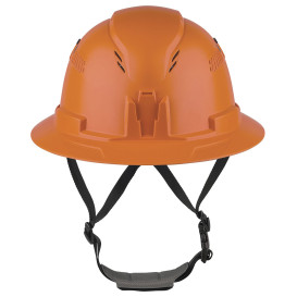 Ergodyne Skullerz 8964 Type II Class C Full Brim Safety Helmet - Ratchet Suspension - Orange
