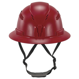 Ergodyne Skullerz 8964 Type II Class C Full Brim Safety Helmet - Ratchet Suspension - Red