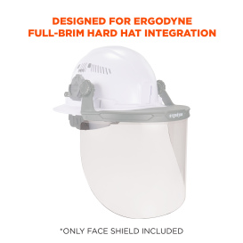 Ergodyne Skullerz 8998 Face Shield Replacement for Full Brim Hard Hat - Clear