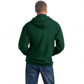 Hanes F283 Ultimate Cotton Full-Zip Hooded Sweatshirt - Deep Forest