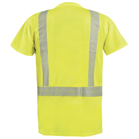 Full Source FS2SSTBS Type R Class 2 Black Bottom Short Sleeve Safety Shirt - Yellow/Lime