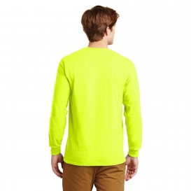 Gildan G2400 Ultra Cotton Long Sleeve T-Shirt - Safety Green