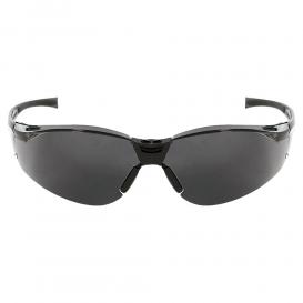 Bullhead Safety Safety BH2333 Flathead Safety Glasses - Black Frame - Smoke Lens