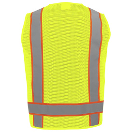 Global Glove GLO-0032 FrogWear Type R Class 2 Polyester Surveyor Safety Vest - Yellow/Lime