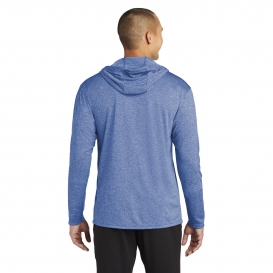 Gildan 46500 Performance Core Hooded T-Shirt - Heather Sport Royal