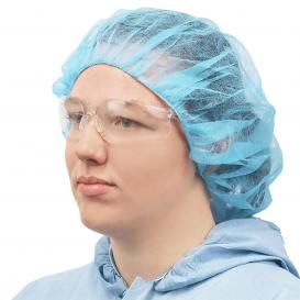 Global Glove NW-PPB24 FrogWear Polypropylene Disposable Bouffant Caps - Blue