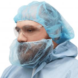 Global Glove NW-PPBR18 FrogWear Polypropylene Disposable Beard Covers - Blue