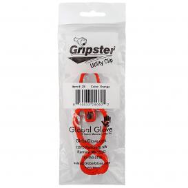 Global Glove Z6 Gripster High-Visibility Dual Large/Small Multi-Use Utility Clip - High-Visibility Orange