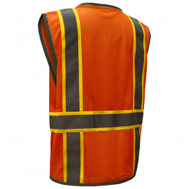 GSS Safety 1702 Type R Class 2 Premium Hyper-Lite Safety Vest - Orange