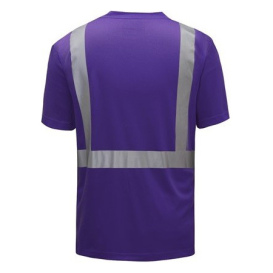 GSS Safety 5127 Non-ANSI Mult-Color Safety Shirt - Purple w/ Black Bottom