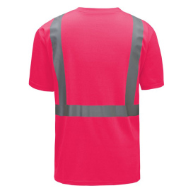 GSS Safety 5129 Non-ANSI Mult-Color Safety Shirt - Pink w/ Black Bottom