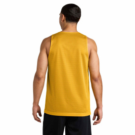 Sport-Tek ST5000 PosiCharge Reversible Mesh Tank - Gold/Black