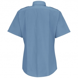 Horace Small HS1268 Women\'s New Dimension Poplin Short Sleeve Shirt - Light Blue