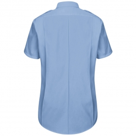 Horace Small HS1527 Women\'s New Dimension Plus Short Sleeve Poplin Shirt - Light Blue