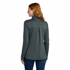 Eddie Bauer EB2470 Ladies Smooth Mid Layer Fleece Full-Zip - Iron Gate