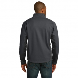 Port Authority J319 Vertical Soft Shell Jacket - Magnet Grey/Black