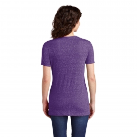 Jerzees 88WV Ladies Snow Heather Jersey V-Neck T-Shirt - Purple